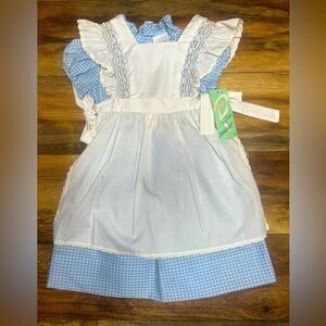Vintage little girls dress Polly Flinders hand smocked gingham special photo